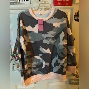 Women’s camo sweater